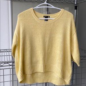 Yellow knit sweater